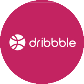 Dribbble 全球設計師社群平台 logo