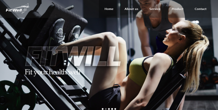 Fitwell網頁設計作品